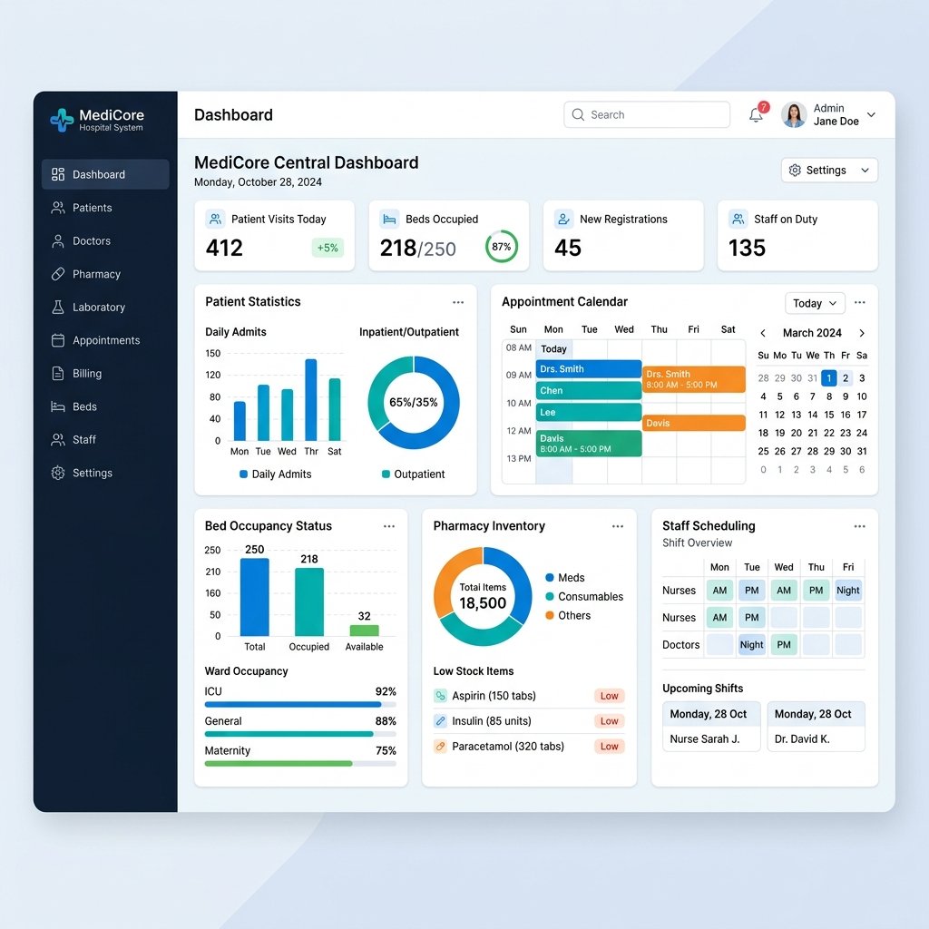 MedCore ERP - Healthcare Management