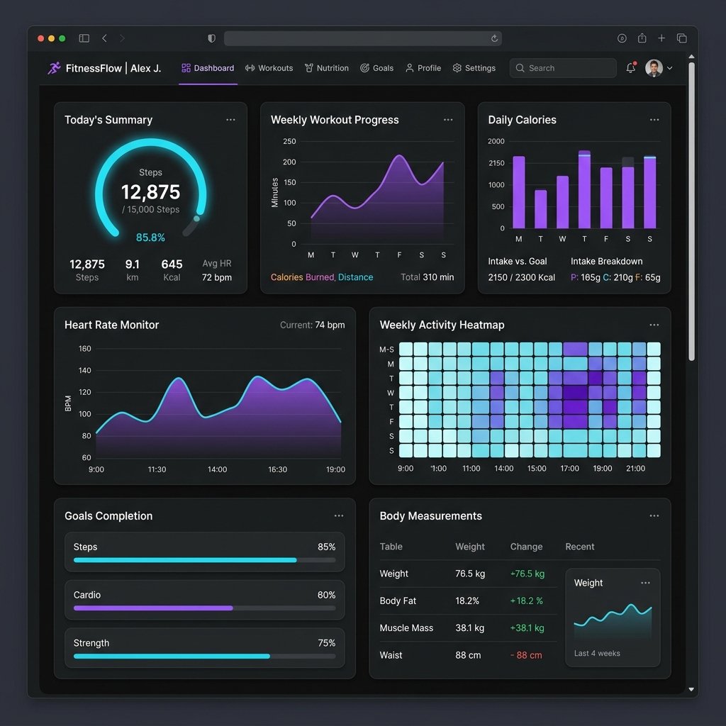 PulseTrack - Fitness Tracker Dashboard
